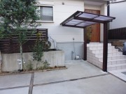 サイクルポート&フェンス切詰工事