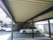 青空駐車場にカーポート