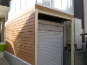 テラス下を倉庫として有効活用