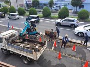 お店前工事中ですが営業しております！